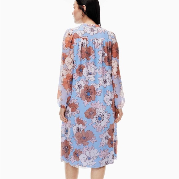 WILFRED ARITZIA Molly Midi Soft Iris/Poetic Pink Dress S - Picture 2 of 9